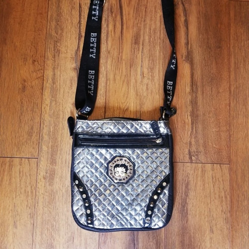 Betty Boop Silver Shoulder Purse